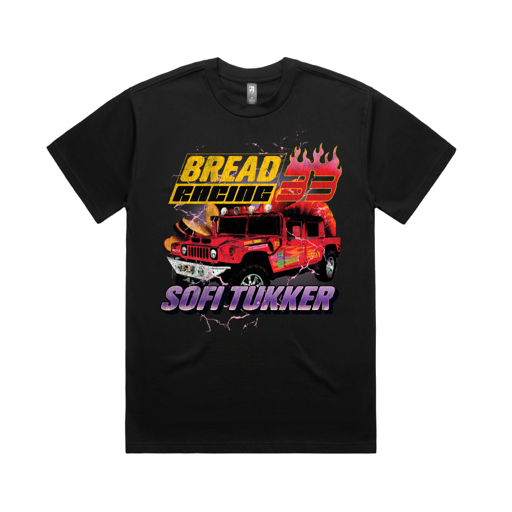 SOFI TUKKER / Bread Racing Black Tee – sound-merch.com.au