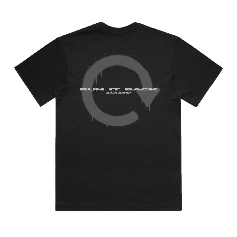 South Summit / RUN IT BACK Black T-Shirt