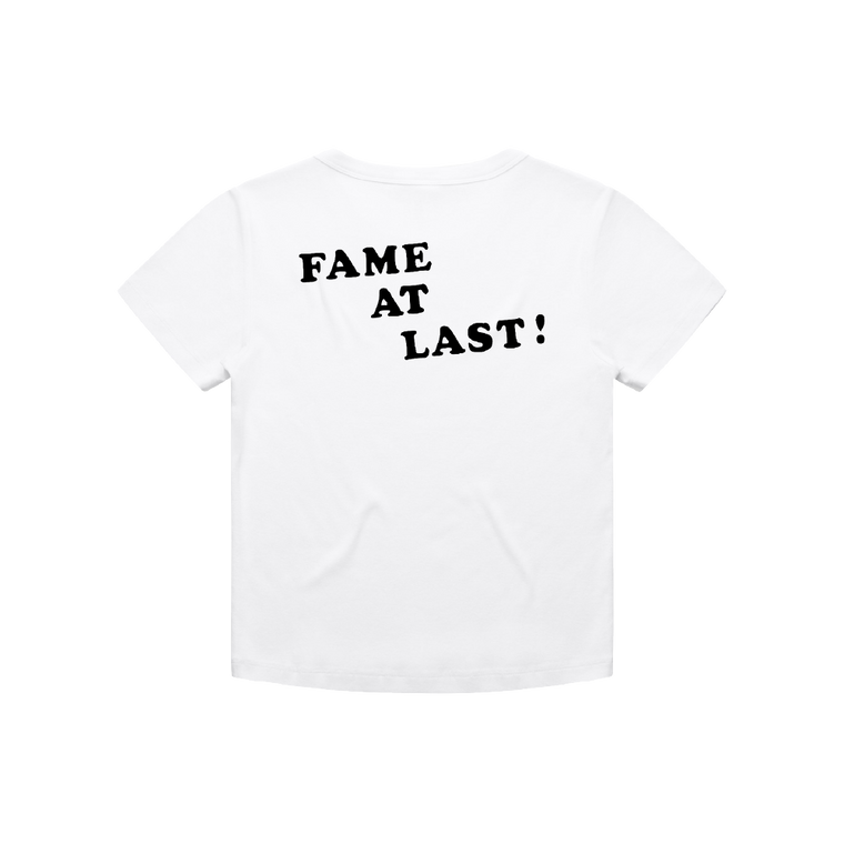 Spike Fuck / Fame At Last White Baby Tee