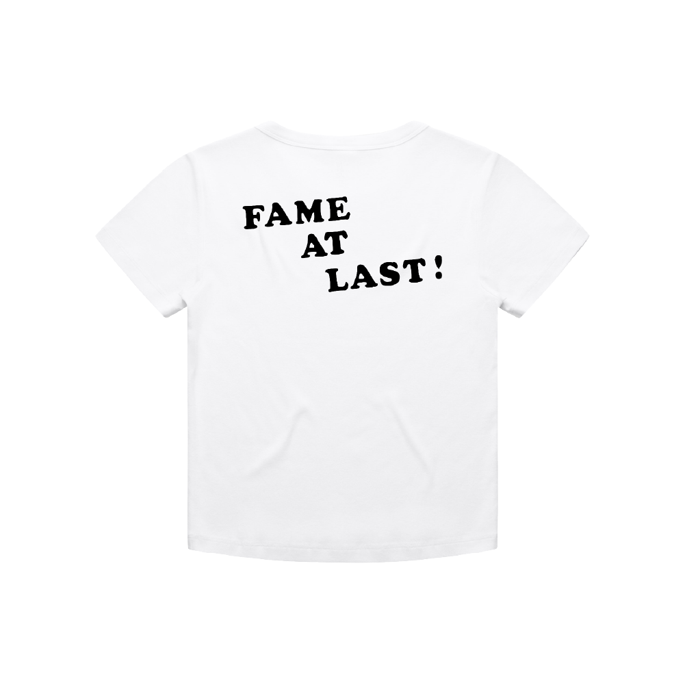 Spike Fuck / Fame At Last White Baby Tee
