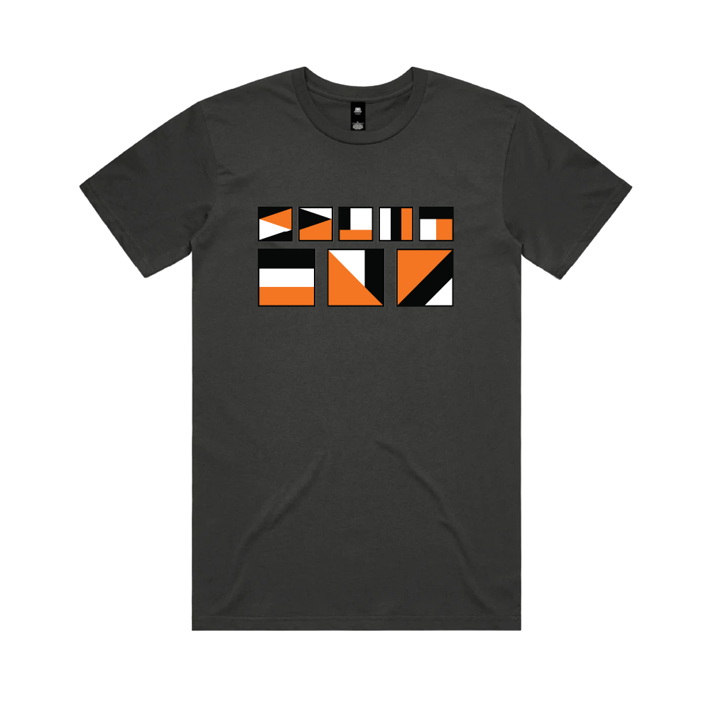 Split Enz / Flags Coal T-Shirt ***PRE-ORDER***