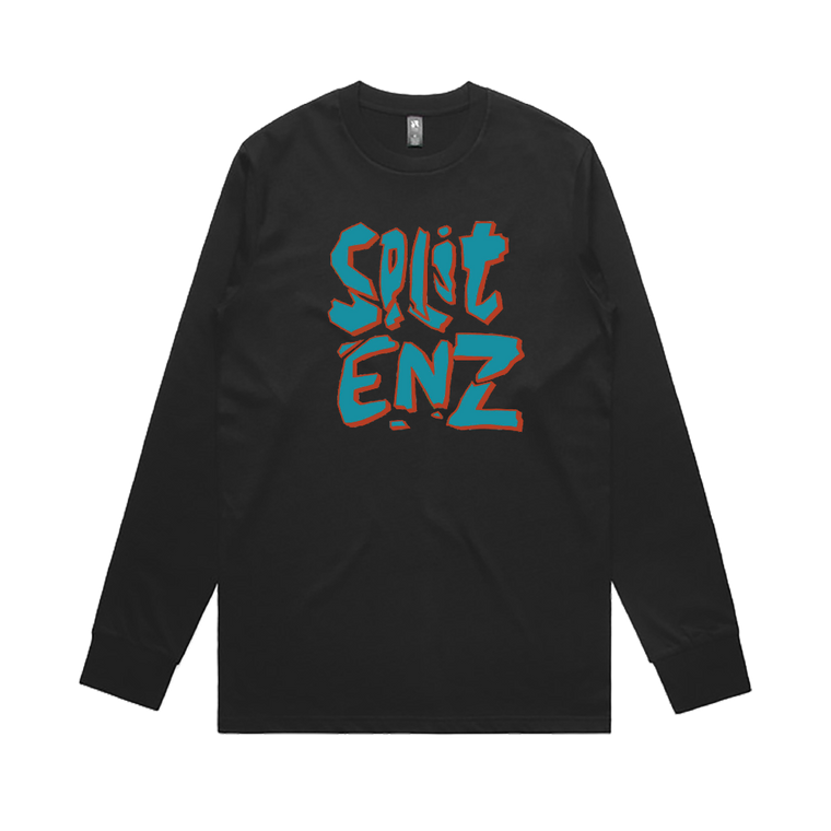 Split Enz / Cracked Black Longsleeve