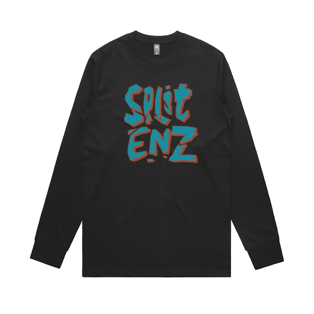 Split Enz / Cracked Black Longsleeve ***PRE-ORDER***