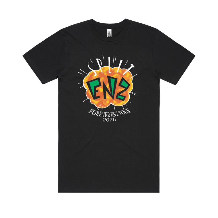 Split Enz / Explosion Tour Dates Black T-Shirt