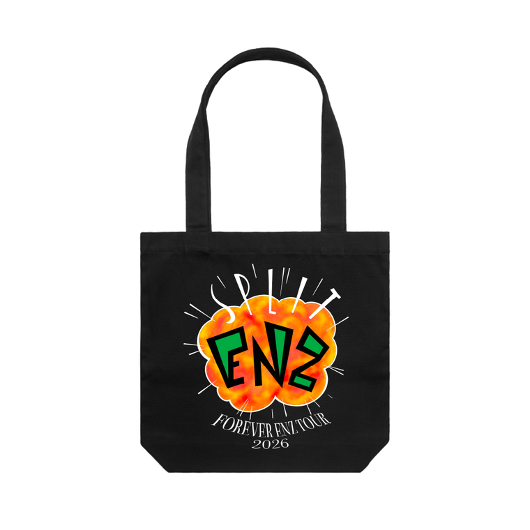 Split Enz / Explosion Black Tote
