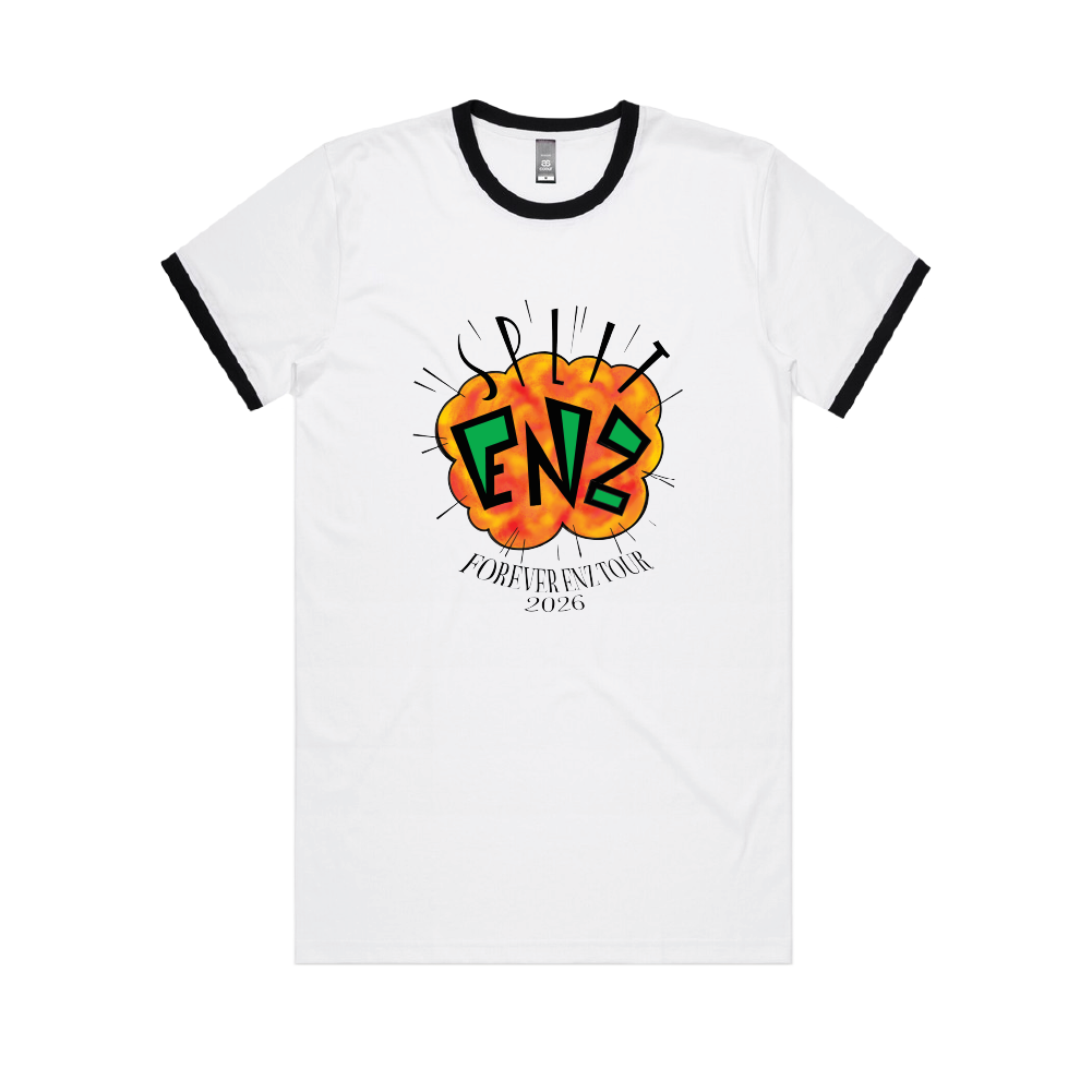 Split Enz / Explosion Tour Dates Ringer T-Shirt ***PRE-ORDER***