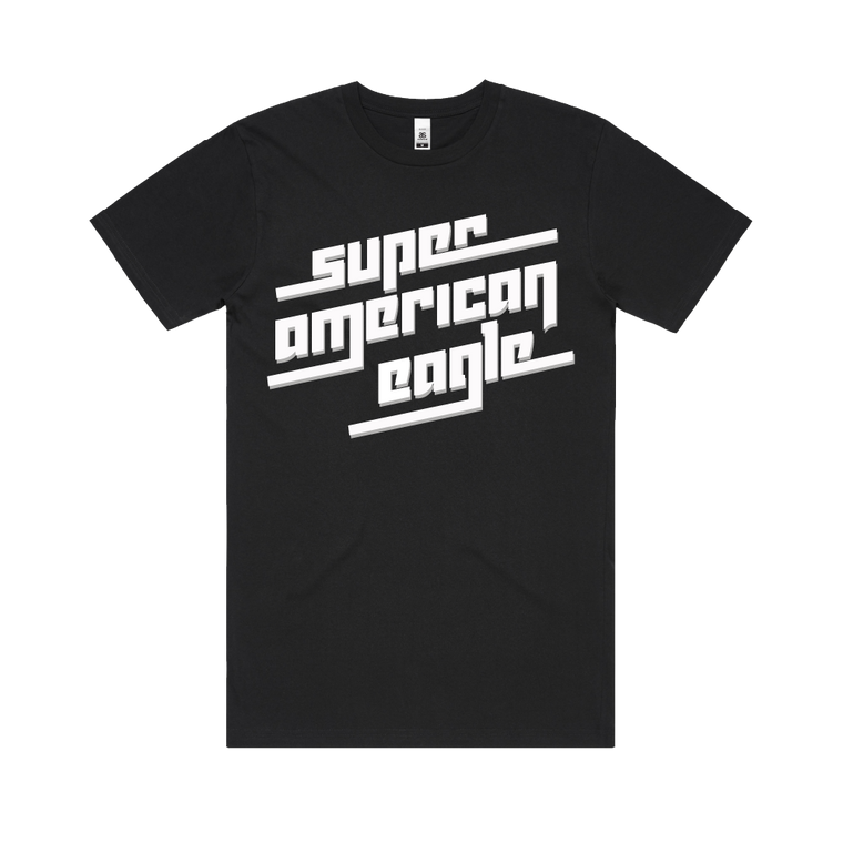 Super American Eagle / Black Logo T Shirt