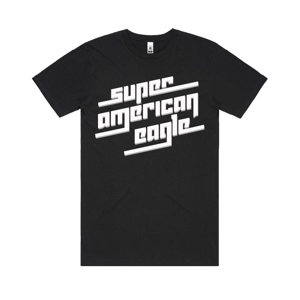 Super American Eagle / Black Logo T Shirt