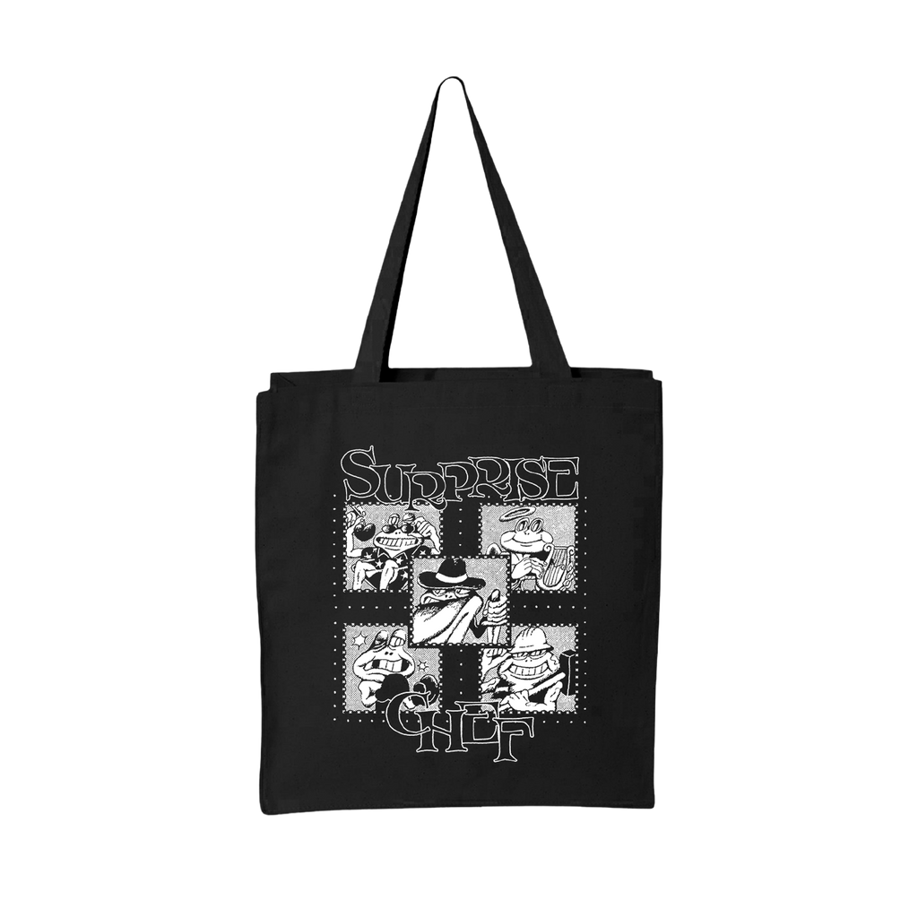 Surprise Chef / Frogs In A Pond Black Tote ***PRE-ORDER***