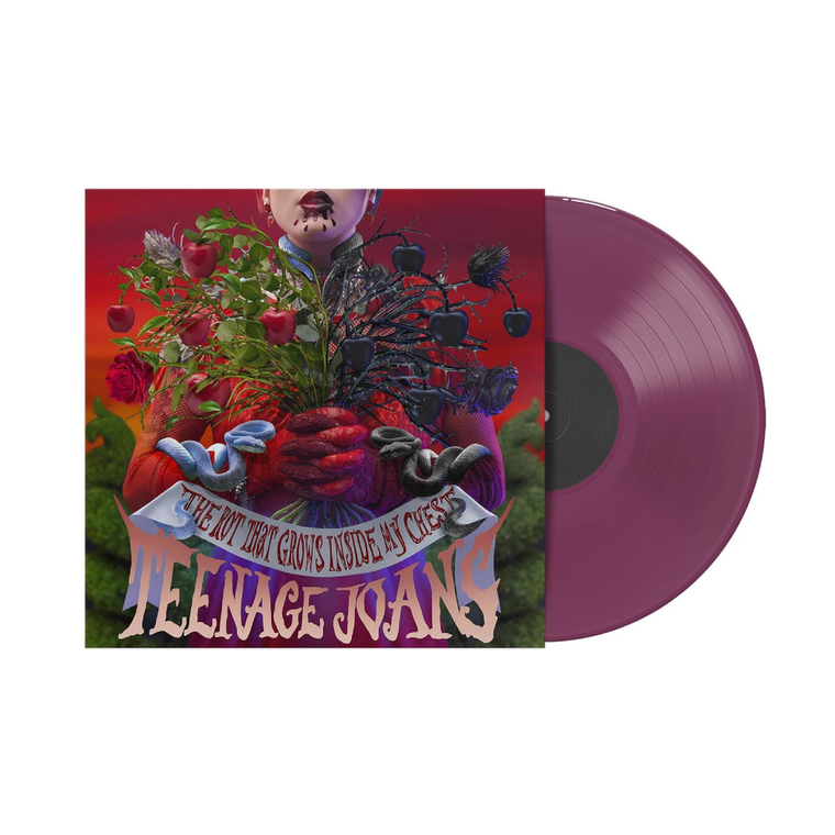 Teenage Joans / The Rot That Grows Inside My Chest LP Solid Purple Vinyl