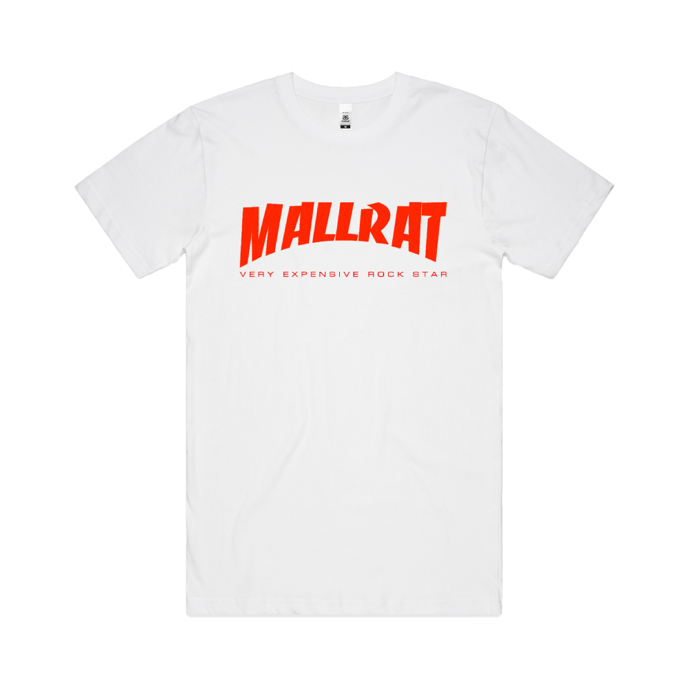 Mallrat / Original Thrasher "Rock Star" White T-Shirt