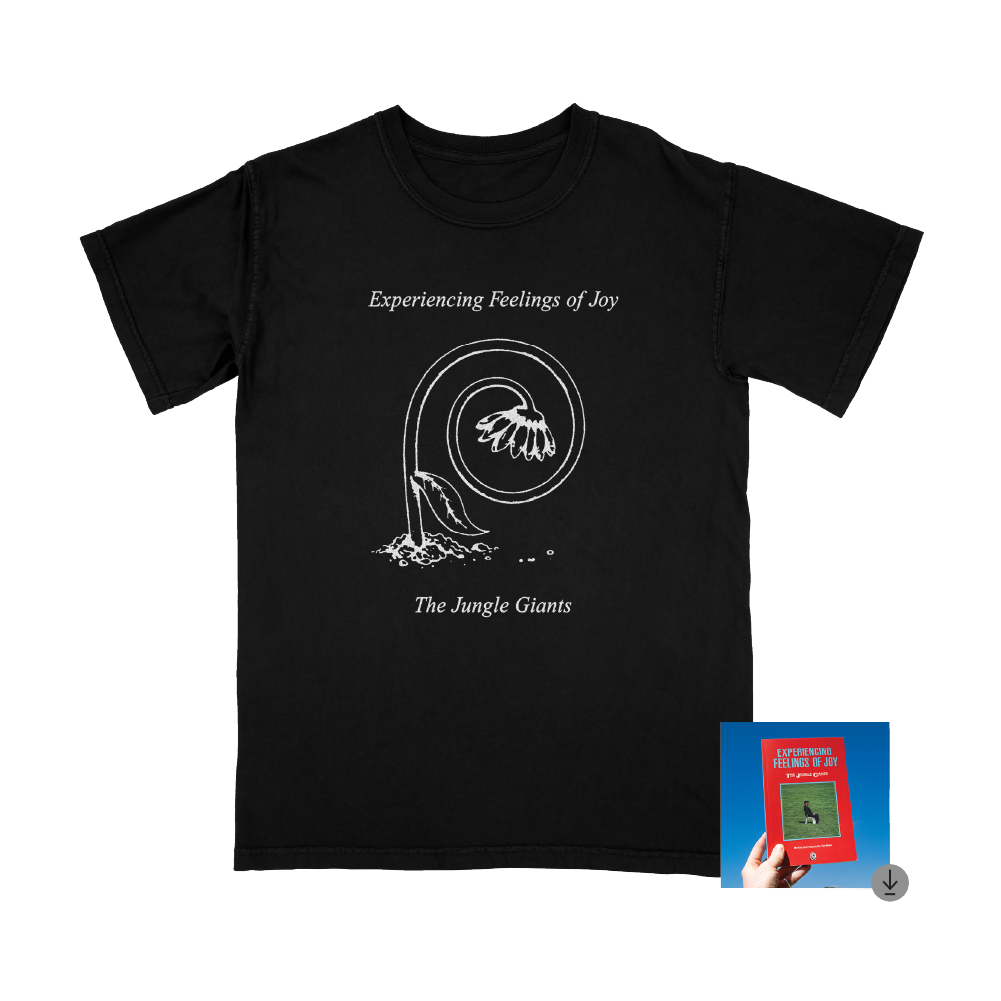 The Jungle Giants / Sad Flower Black T-Shirt & Digital Download