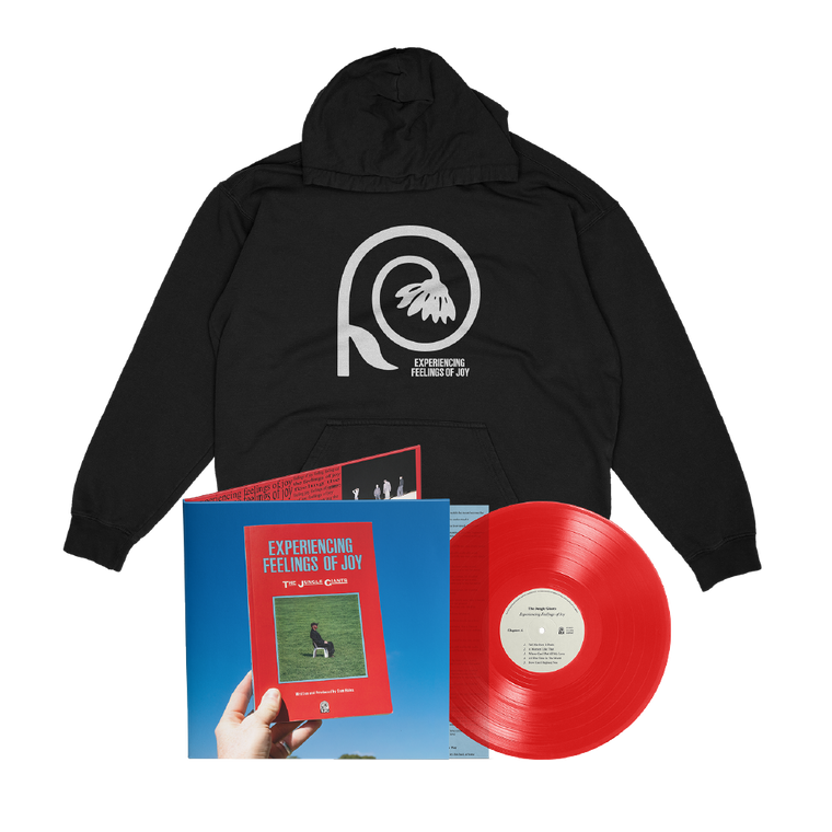 The Jungle Giants / Experiencing Feelings of Joy LP Transparent Red Vinyl & Black Hoodie
