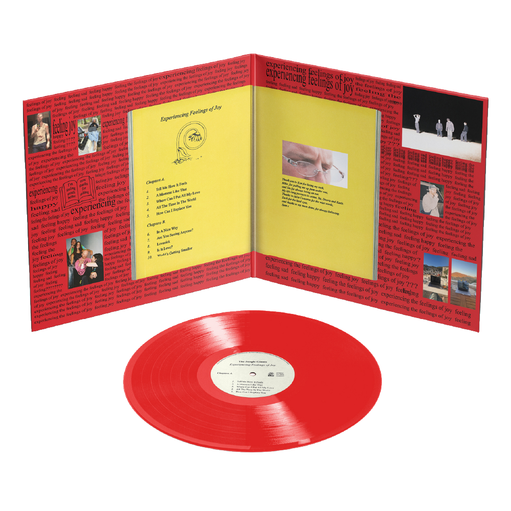 The Jungle Giants / Experiencing Feelings of Joy LP Transparent Red Vinyl & Black T-Shirt ***PRE-ORDER***