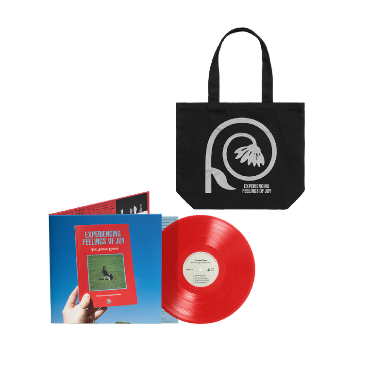 The Jungle Giants / Experiencing Feelings of Joy LP Transparent Red Vinyl & Black Tote Bag