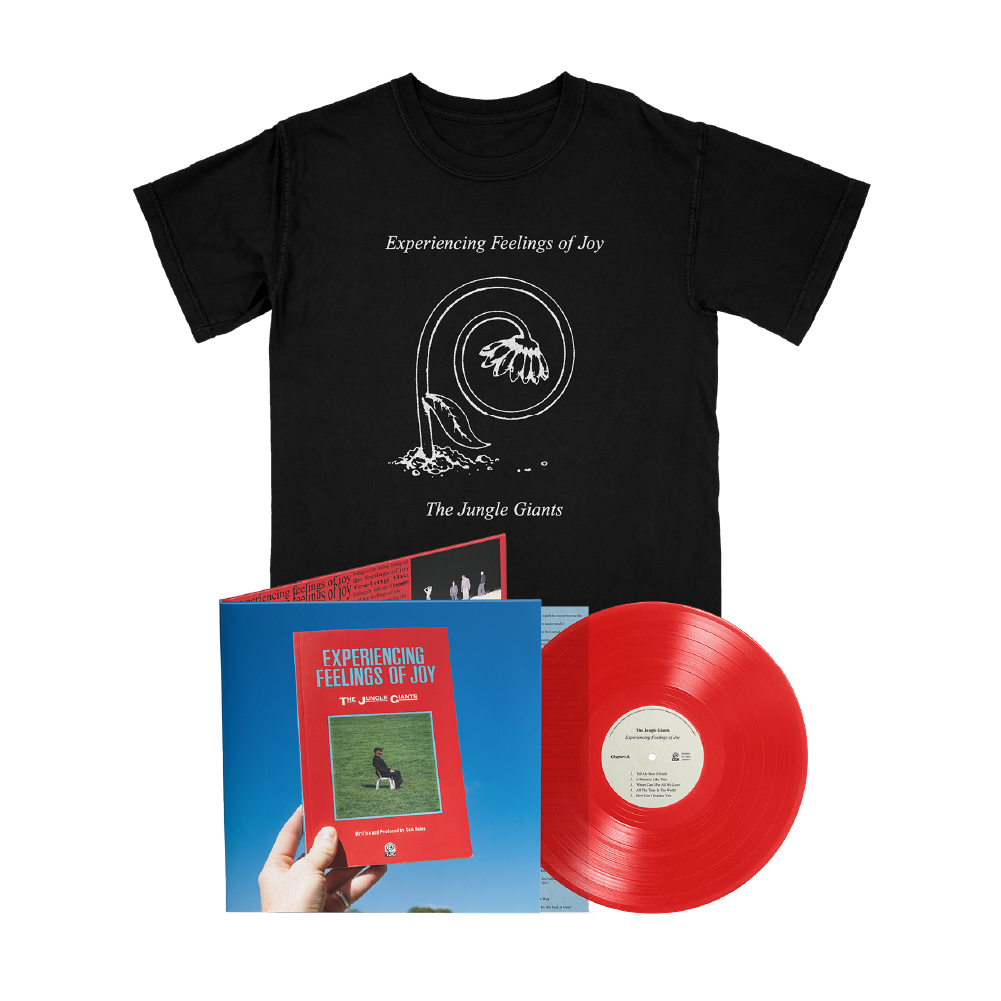 The Jungle Giants / Experiencing Feelings of Joy LP Transparent Red Vinyl & Black T-Shirt ***PRE-ORDER***