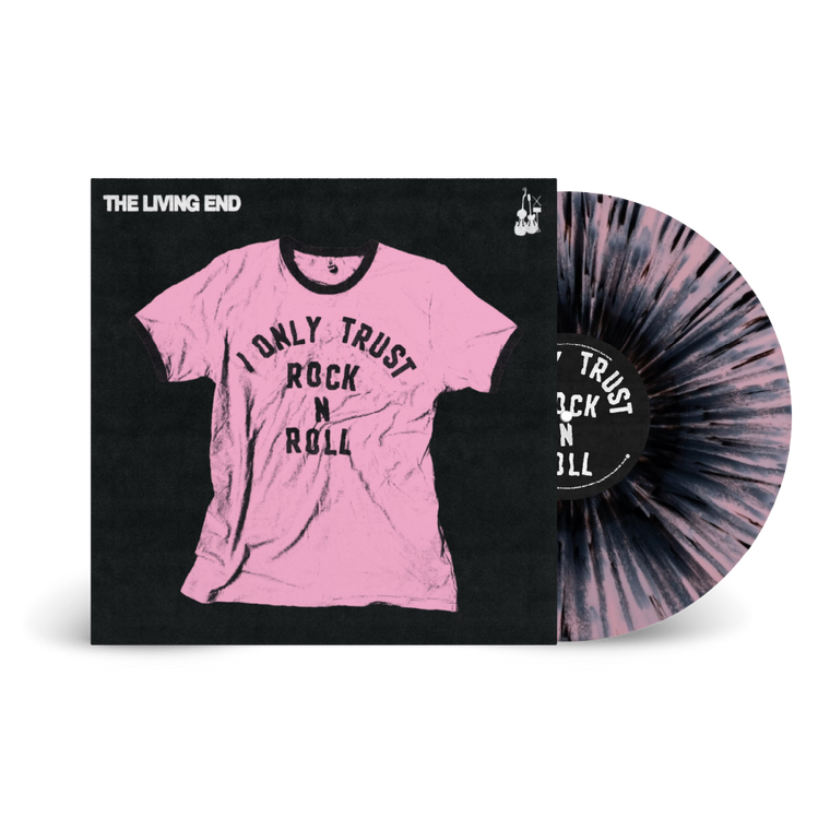 The Living End / I Only Trust Rock N Roll LP D2C Exclusive Pink & Black Splatter Vinyl