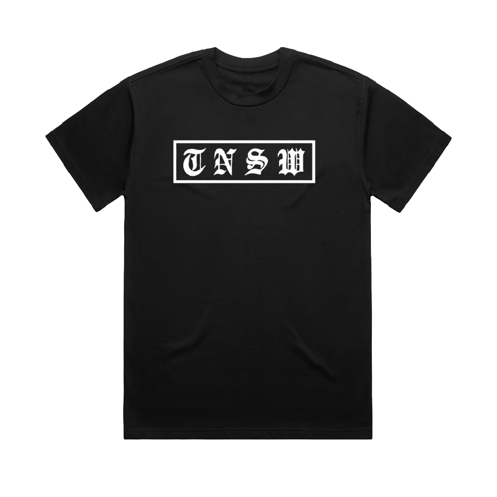 Box Logo Tee (Black) - Glow In The Dark