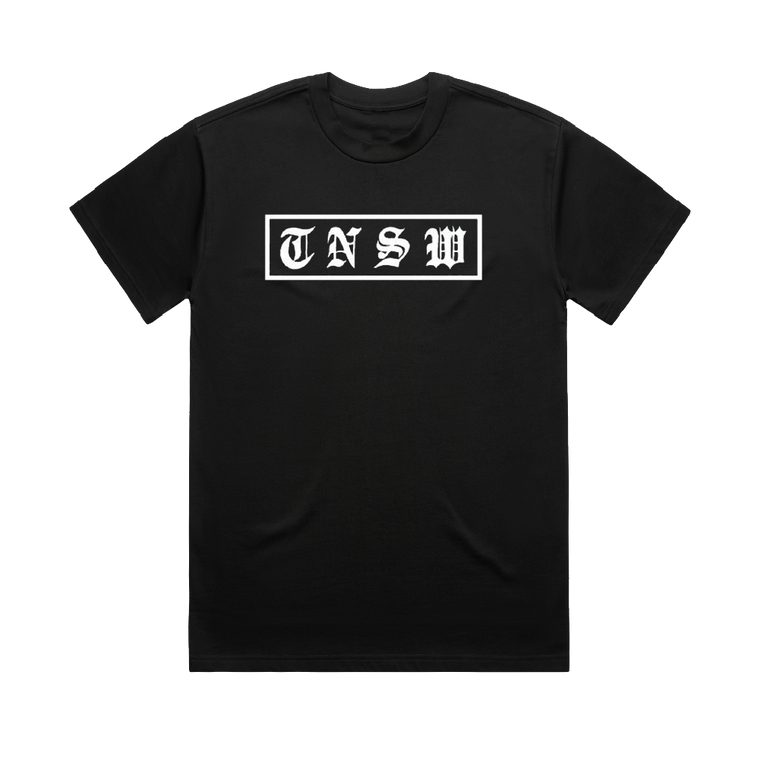Box Logo Tee (Black) - Glow In The Dark