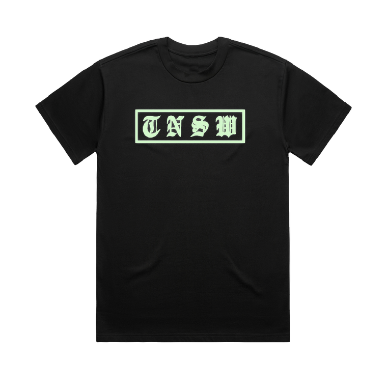 Box Logo Tee (Black) - Glow In The Dark