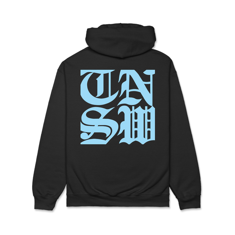TNSW Hoodie (Black+Blue print)