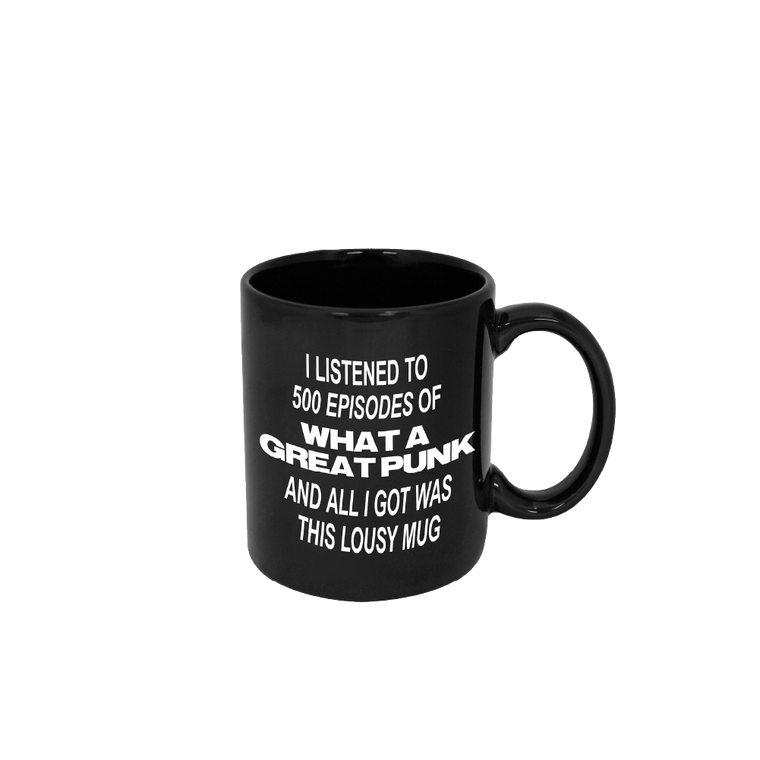 What A Great Punk 500th Episode Mug (Black)