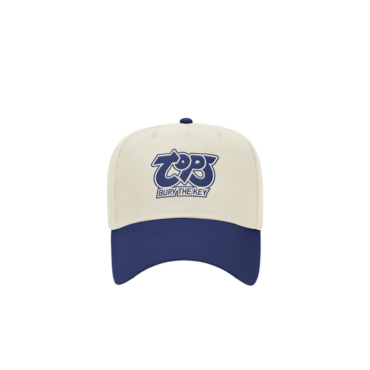TOPS / Bury The Key White & Blue Cap