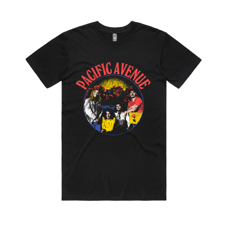 Pacific Avenue / Flowers Tour Black T-Shirt