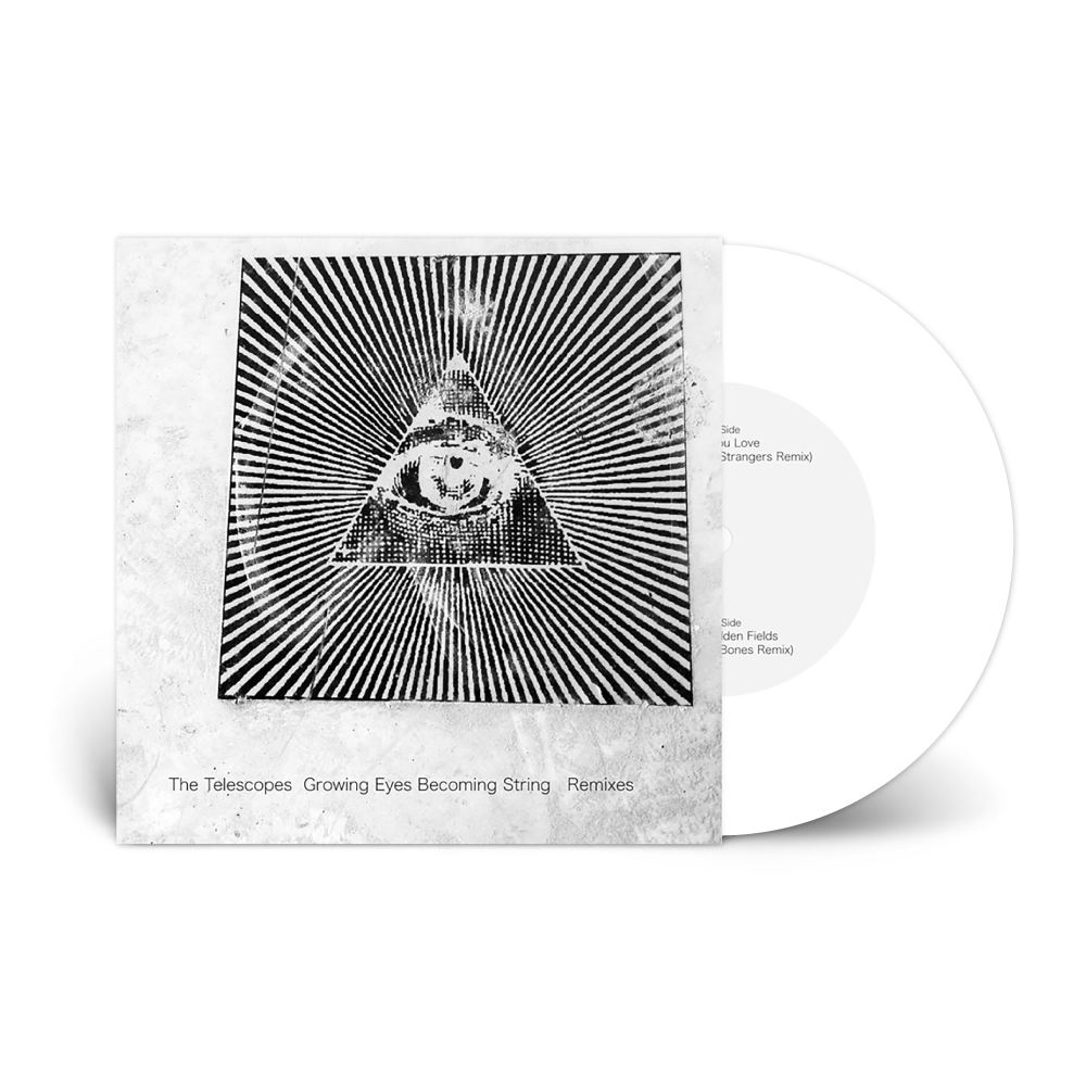 The Telescopes / Growing Eyes Becoming String Remix 7" White Vinyl Limited Release