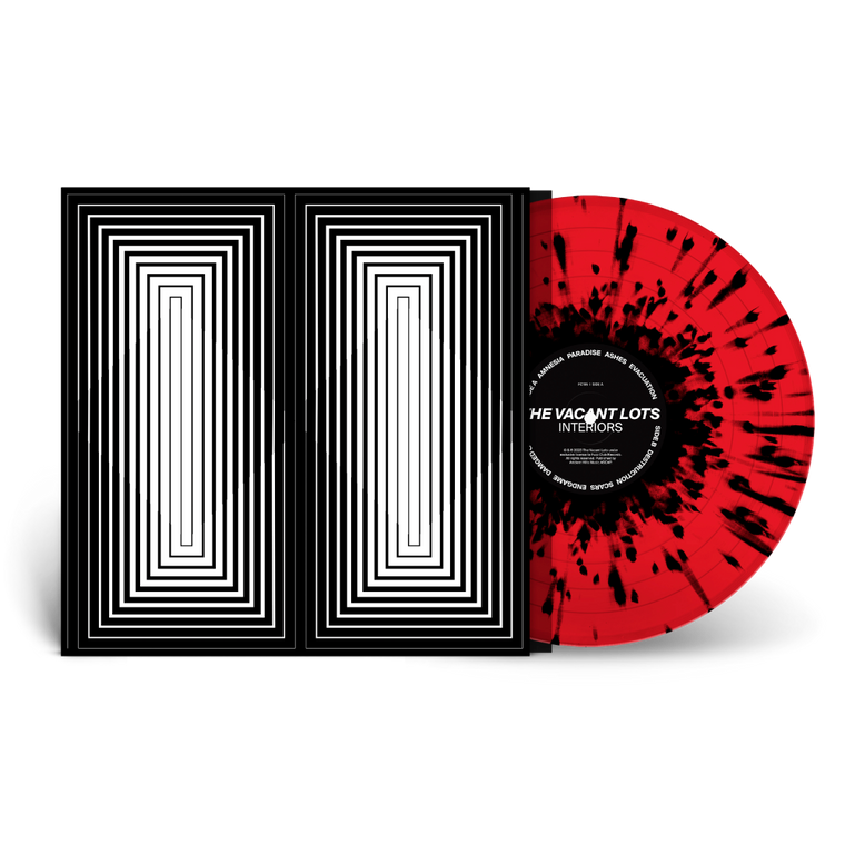 The Vacant Lots / Interiors Gatefold 180g Red & Black Splatter Vinyl