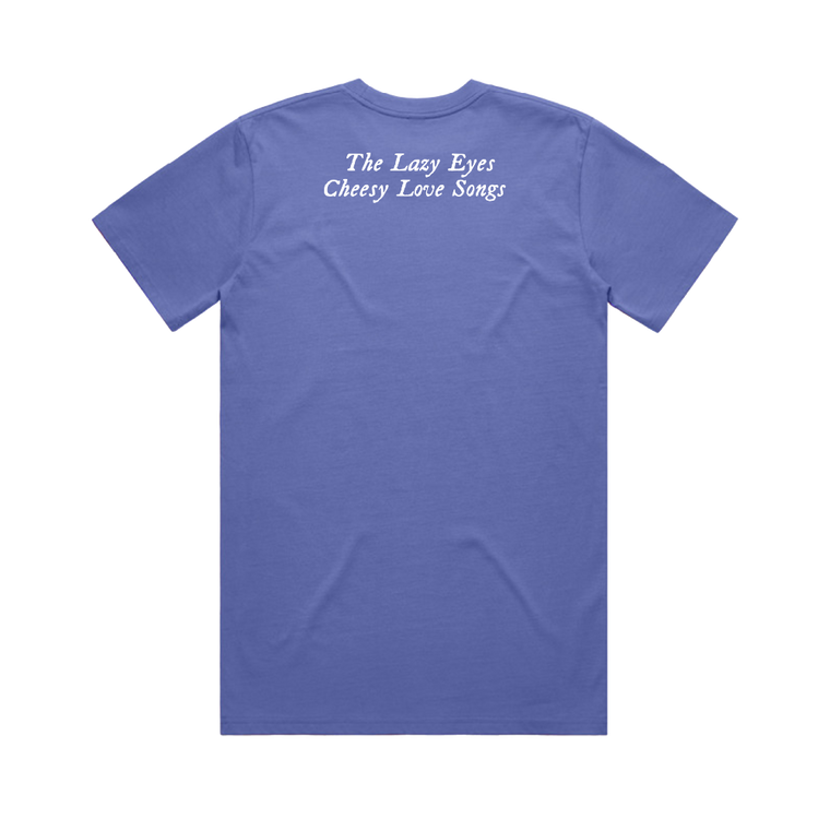 The Lazy Eyes / Cheesy Love Songs LP Black Vinyl & Purple T-Shirt