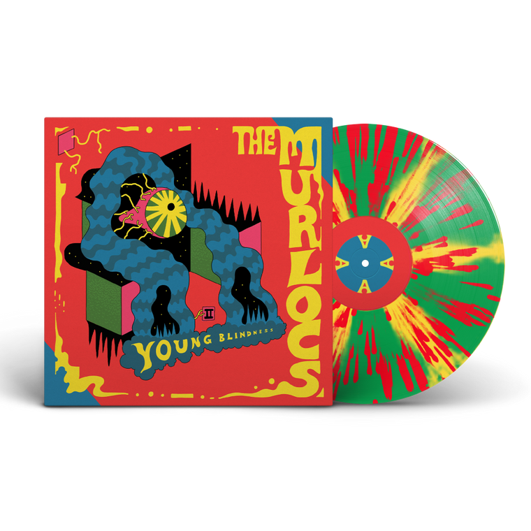 The Murlocs / Young Blindness LP Yellow & Green with Red Splatter Vinyl