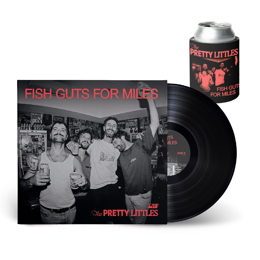 The Pretty Littles / Fish Guts For Miles 12" Black Vinyl & Stubby Holder