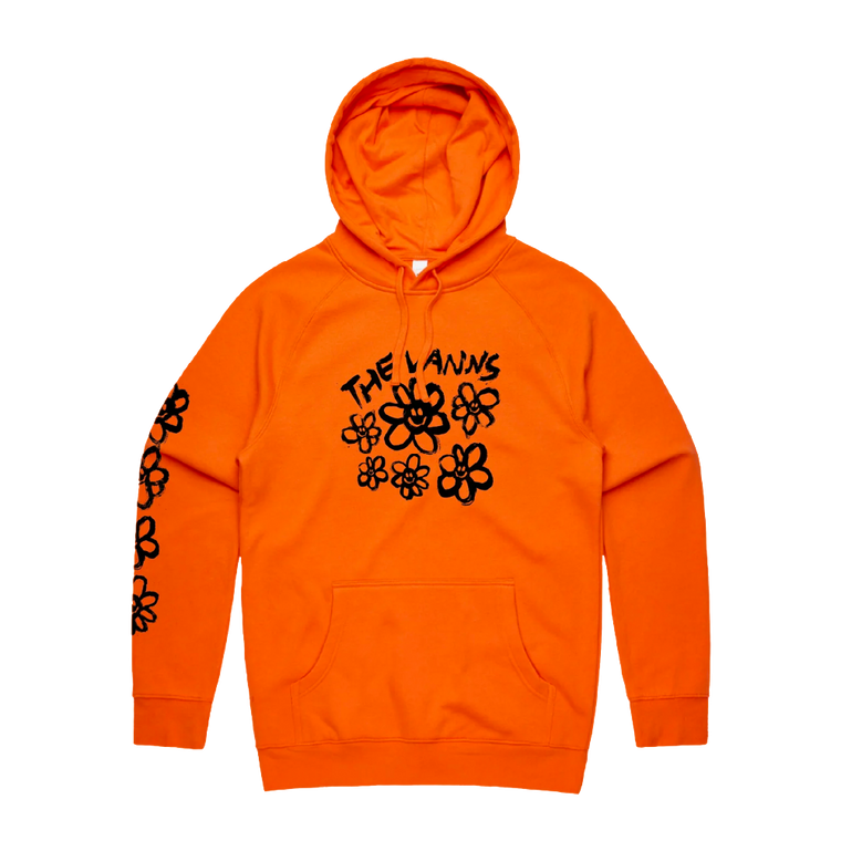 The VANNS / Flowers Orange Hoodie