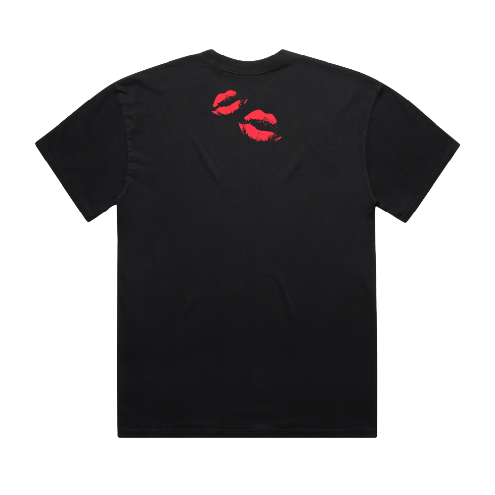 The Veronicas / Red Text Black T-Shirt