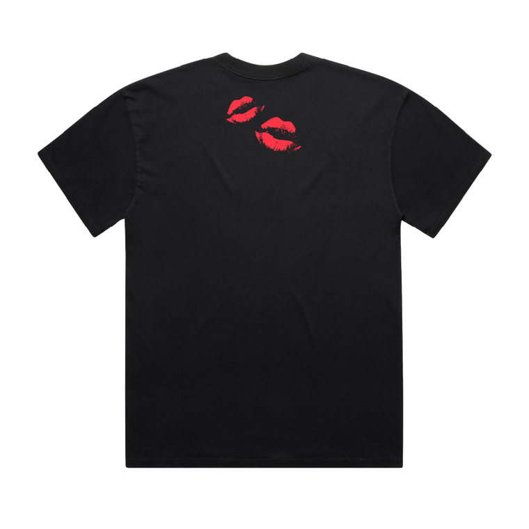 The Veronicas / Red Text Black T-Shirt