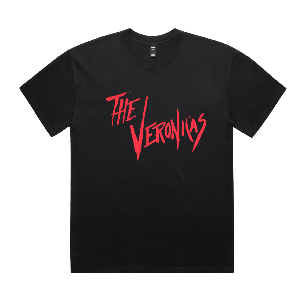 The Veronicas / Red Text Black T-Shirt