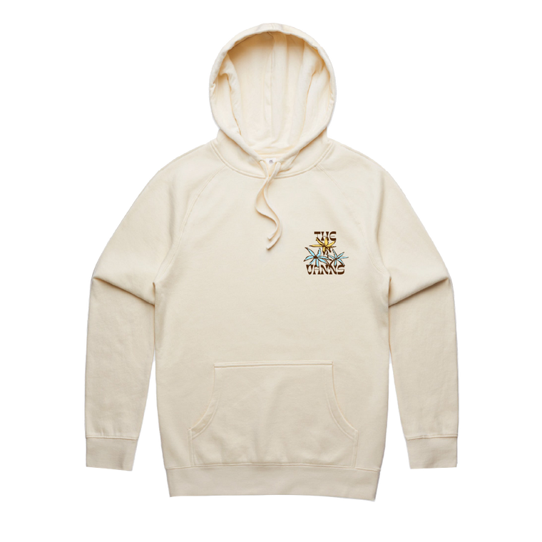 The VANNS / Blue Flowers Cream Hoodie