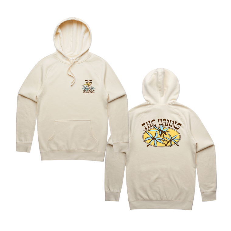 The VANNS / Blue Flowers Cream Hoodie