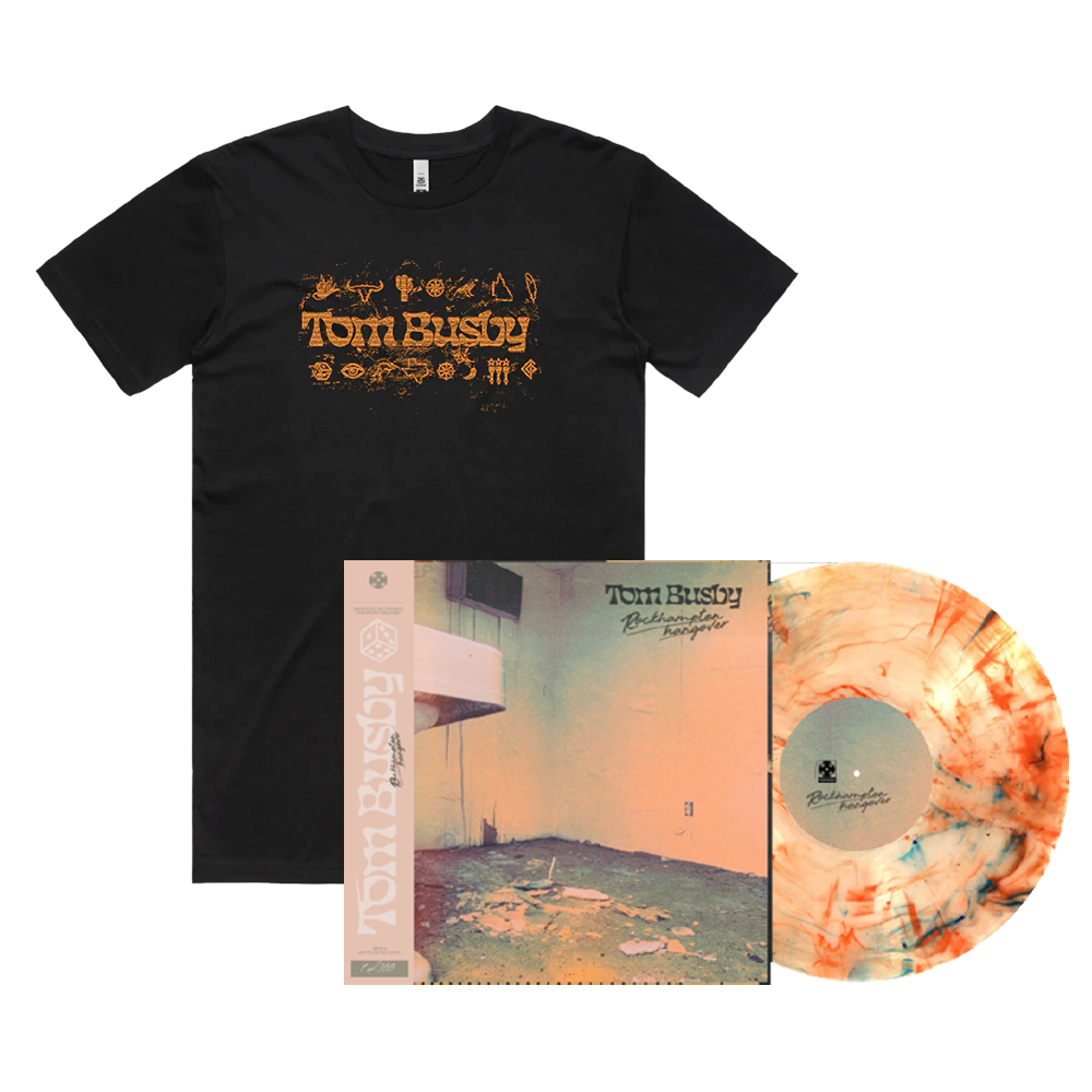 Tom Busby / Rockhampton Hangover LP Rocky Sunset Vinyl & Black T-Shirt Bundle ***PRE-ORDER***