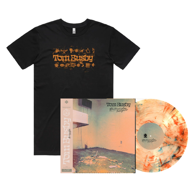 Tom Busby / Rockhampton Hangover LP Black Vinyl & Black T-Shirt Bundle ***PRE-ORDER***