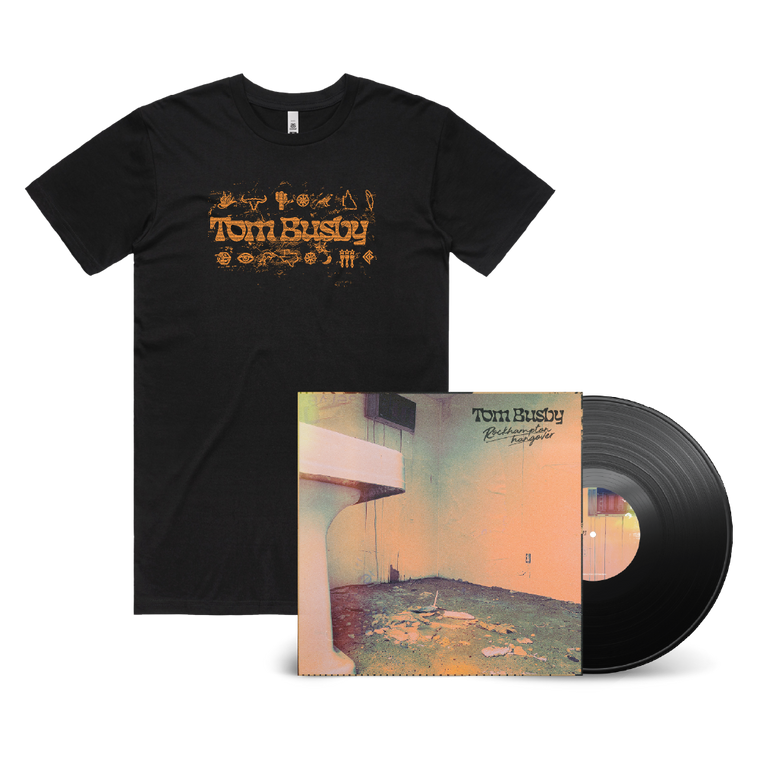 Tom Busby / Rockhampton Hangover LP Black Vinyl & Black T-Shirt Bundle ***PRE-ORDER***
