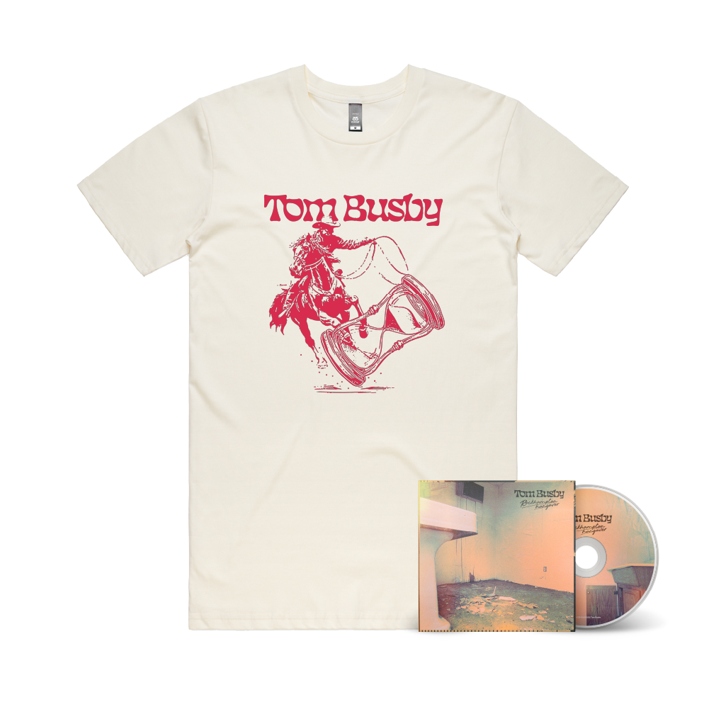 Tom Busby / Rockhampton Hangover Signed CD & Natural T-Shirt ***PRE-ORDER***