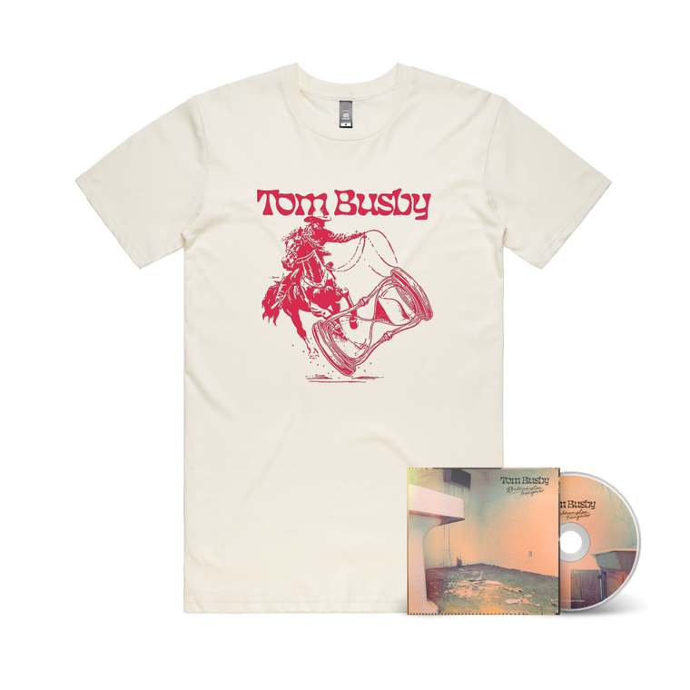 Tom Busby / Rockhampton Hangover Signed CD & Natural T-Shirt ***PRE-ORDER***