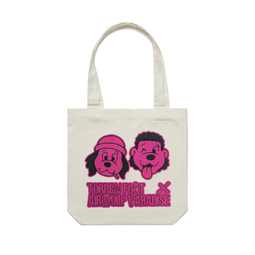 TORREN FOOT x AIRWOLF PARADISE / White Tote Bag