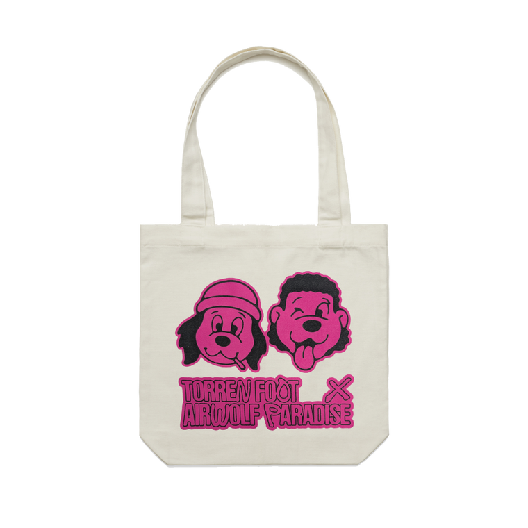TORREN FOOT x AIRWOLF PARADISE / White Tote Bag
