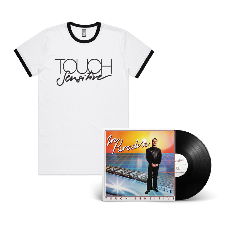 Touch Sensitive / In Paradise LP & Ringer Tee Bundle