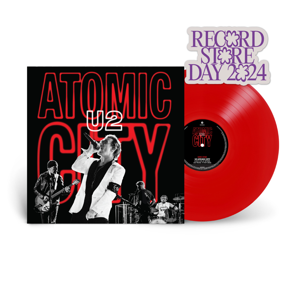 U2 / Atomic City - Live At The Sphere 10" Transparent Red Vinyl RSD 2024