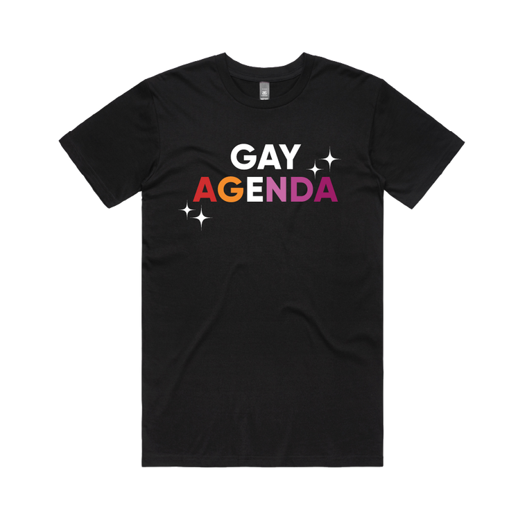 Urzila Carlson / Gay Agenda Black T-Shirt