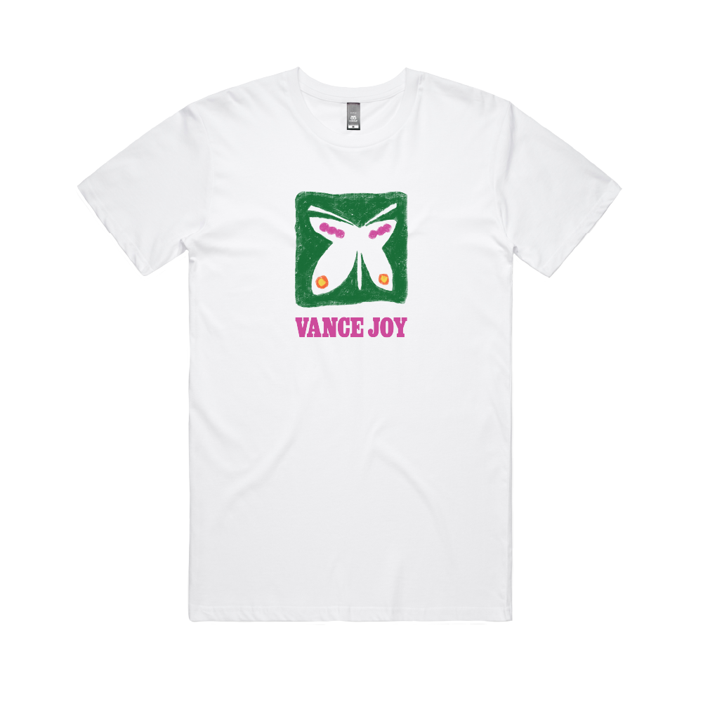 Vance Joy / Butterfly White T-Shirt